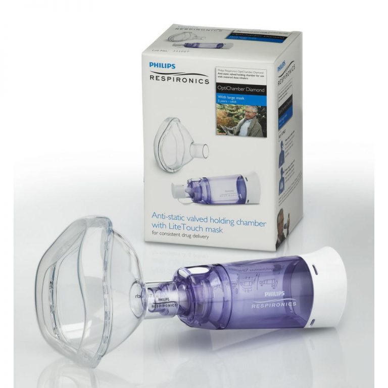 Philips Respironics Optichamber Diamond Spacer and Holding Chamber